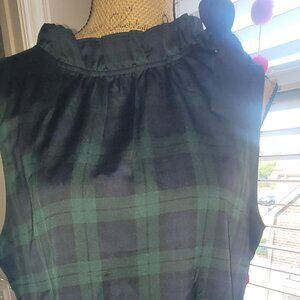 J Crew Tartan Plaid blouse
